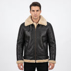 B3 RAF Aviator Pilot Men’s Sheepskin Shearling Jacket -Original Fur Jacket