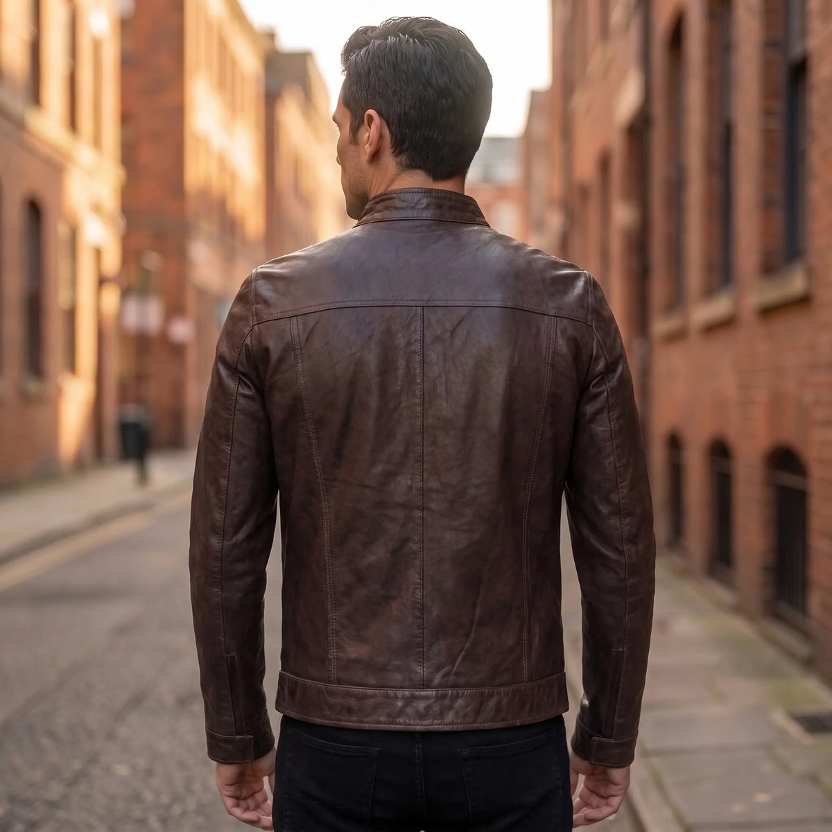 Four Pockets Sheepskin Leather Jacket