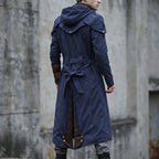 Custom Tailored Assassin’s Creed Unity Blue Denim Cloak coat