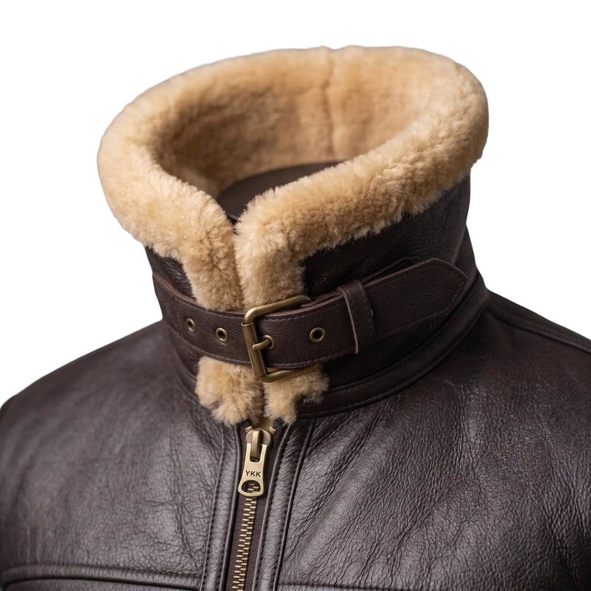 B3 RAF Aviator Pilot Men’s Sheepskin Shearling Jacket -Original Fur Jacket