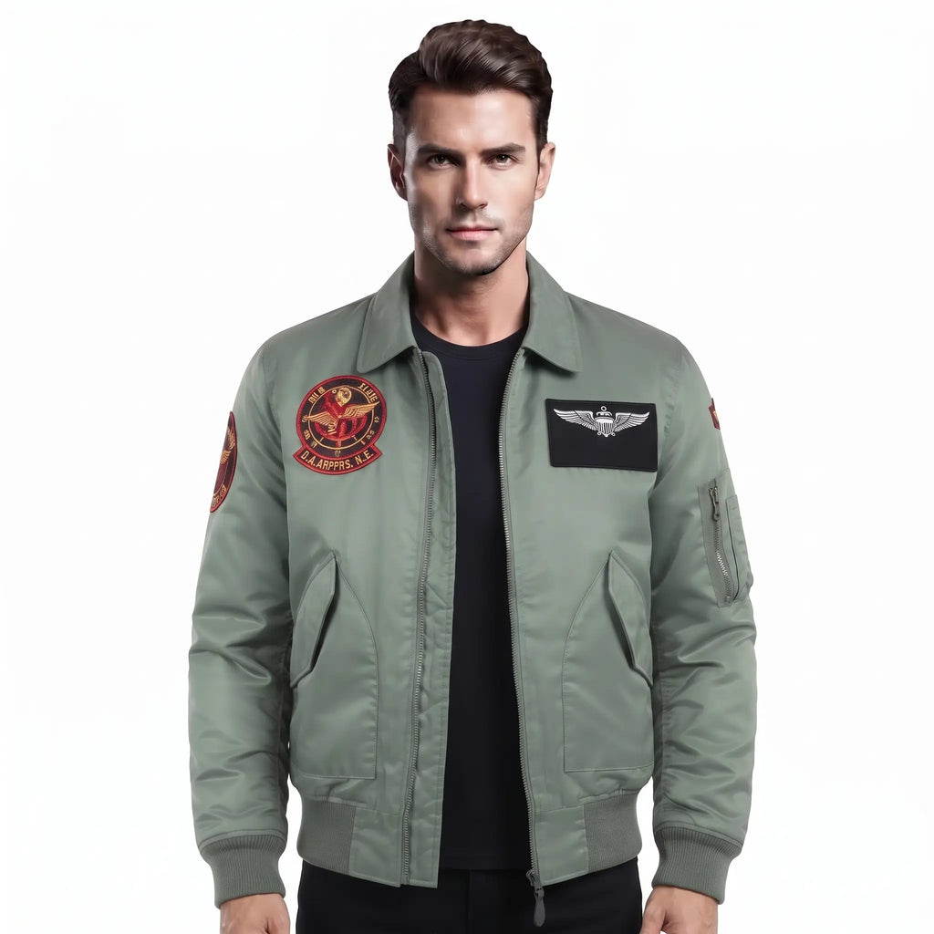 Custom Tailored Top Gun Maverick Mitchell Flight Genuine Cotton Bomber Jacket