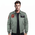Custom Tailored Top Gun Maverick Mitchell Flight Genuine Cotton Bomber Jacket