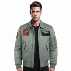 Custom Tailored Top Gun Maverick Mitchell Flight Genuine Cotton Bomber Jacket