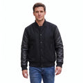 Custom Tailored Men’s Varsity Bomber Baseball Letterman Genuine Leather jacket