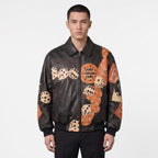 Custom Tailored Men’s 90s Pelle Pelle Styled Genuine Sheepskin Leather Jacket