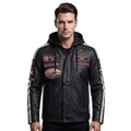Custom Tailored Men Limited Edition Motor Bike Genuine Sheepskin Leather Jacket