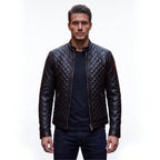 Custom Tailored Men’s Real Genuine Leather Biker Slim Fit Sleek Retro Jacket