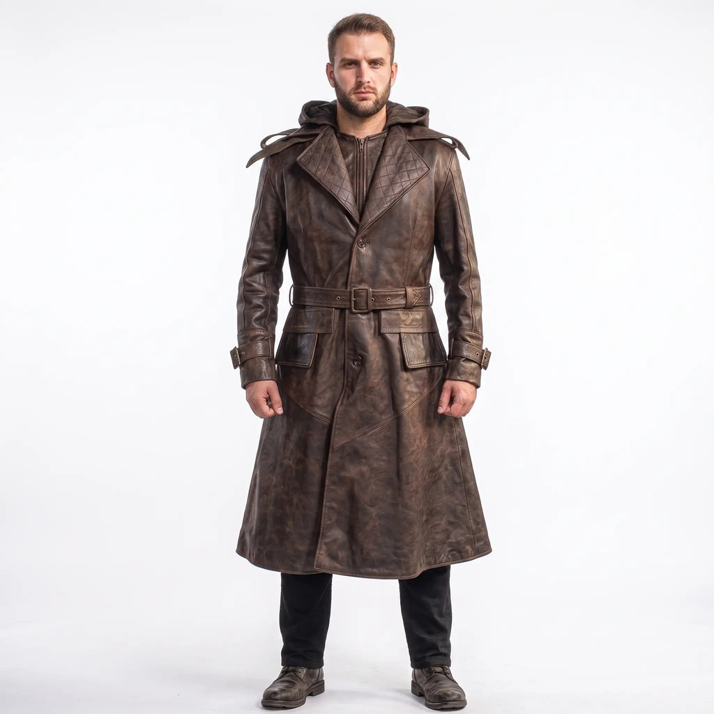 Custom Tailored Assassins Creed Syndicate Frye’s Trench Genuine Leather Coat