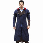 Custom Tailored Assassin’s Creed Unity Blue Denim Cloak coat