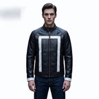 Custom Tailored Men’s Ghost Rider Agent Of Shield Biker Genuine Leather Jacket