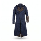 Custom Tailored Assassin’s Creed Unity Blue Denim Cloak coat
