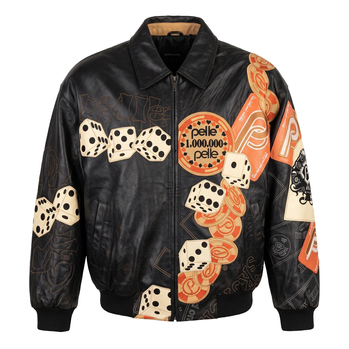 Custom Tailored Men’s 90s Pelle Pelle Styled Genuine Sheepskin Leather Jacket