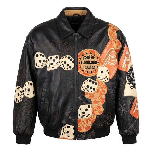 Custom Tailored Men’s 90s Pelle Pelle Styled Genuine Sheepskin Leather Jacket