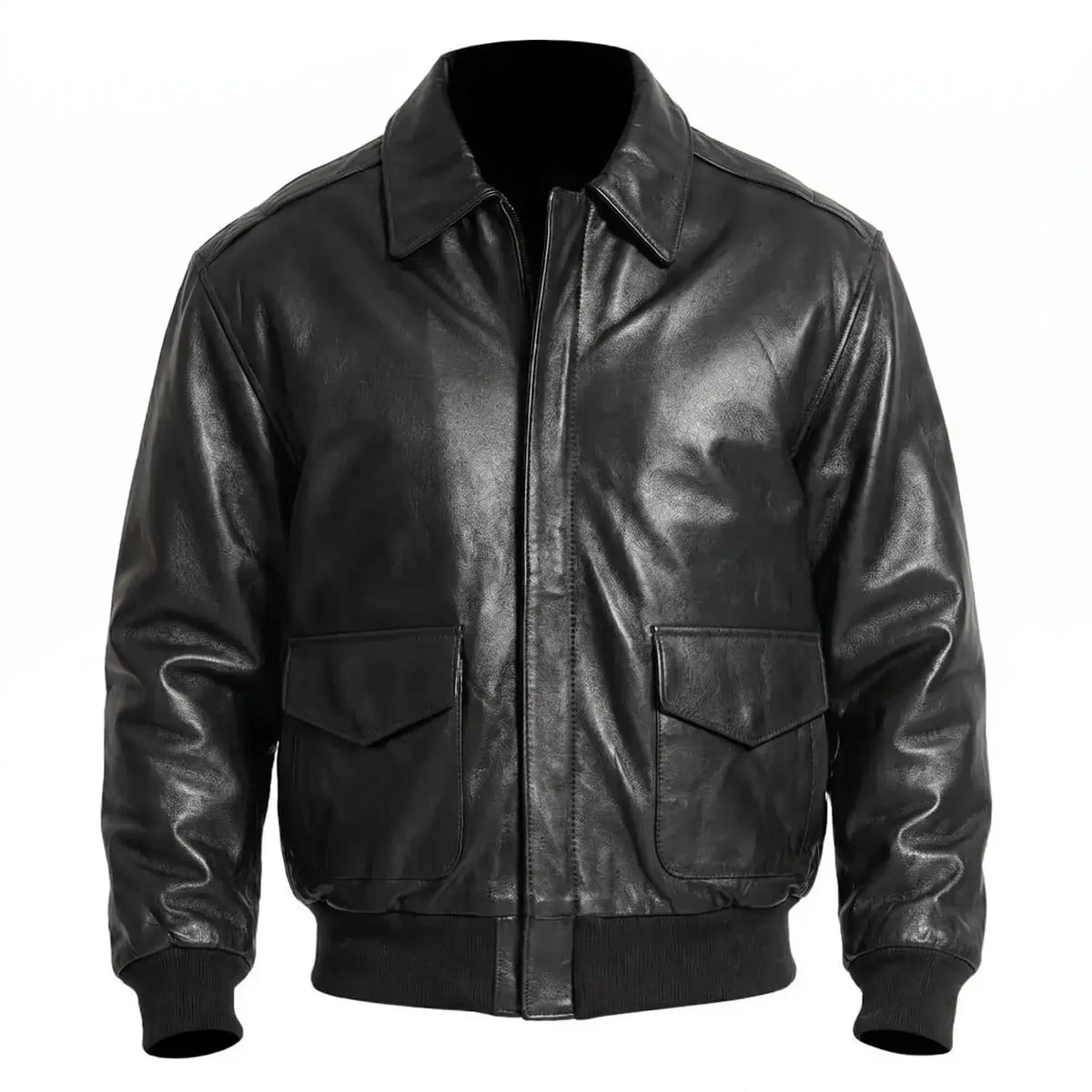 Bomber Motor Biker Real Sheepskin Leather Jacket