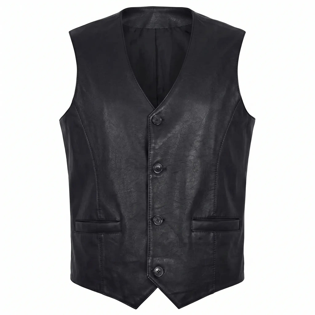 Genuine Sheepskin Leather Vest