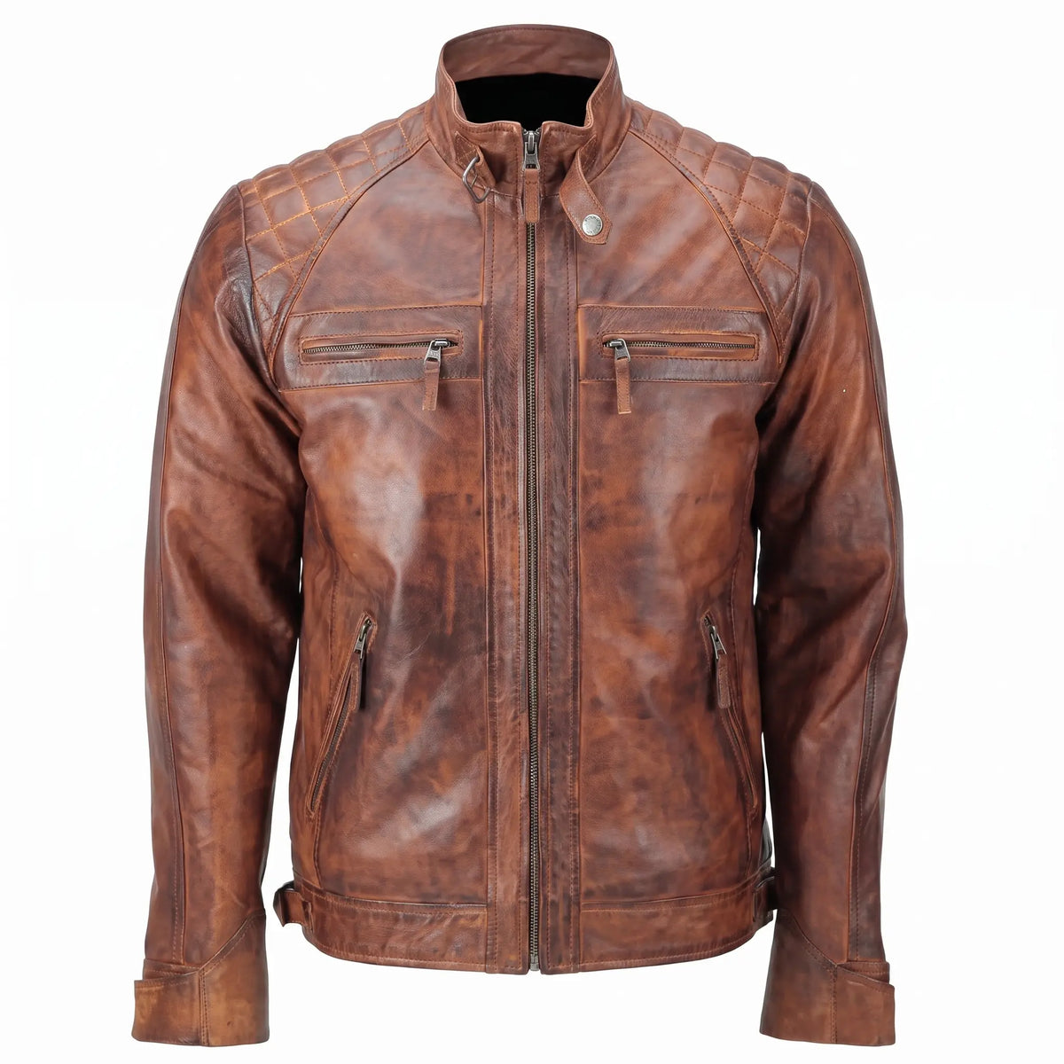 Cafe Racer Real Leather Jacket