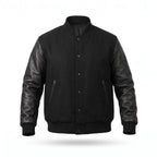 Custom Tailored Men’s Varsity Bomber Baseball Letterman Genuine Leather jacket