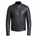 Custom Tailored Men’s Real Genuine Leather Biker Slim Fit Sleek Retro Jacket