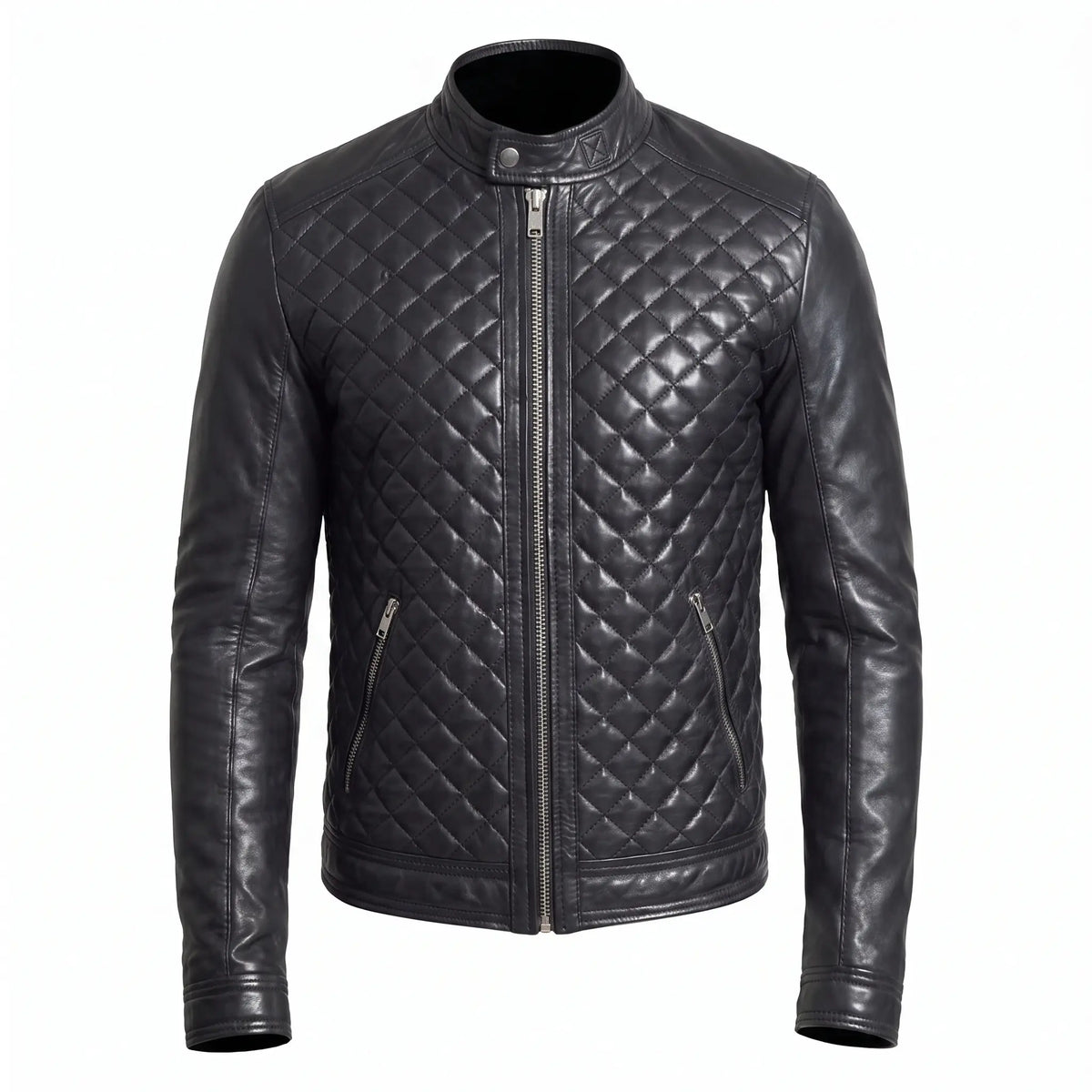 Custom Tailored Men’s Real Genuine Leather Biker Slim Fit Sleek Retro Jacket