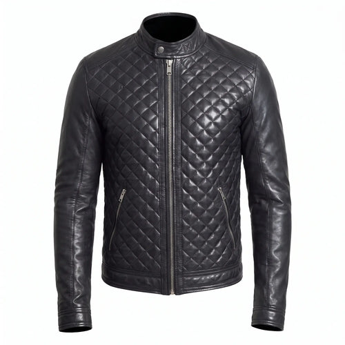 Custom Tailored Men’s Real Genuine Leather Biker Slim Fit Sleek Retro Jacket