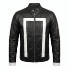 Custom Tailored Men’s Ghost Rider Agent Of Shield Biker Genuine Leather Jacket