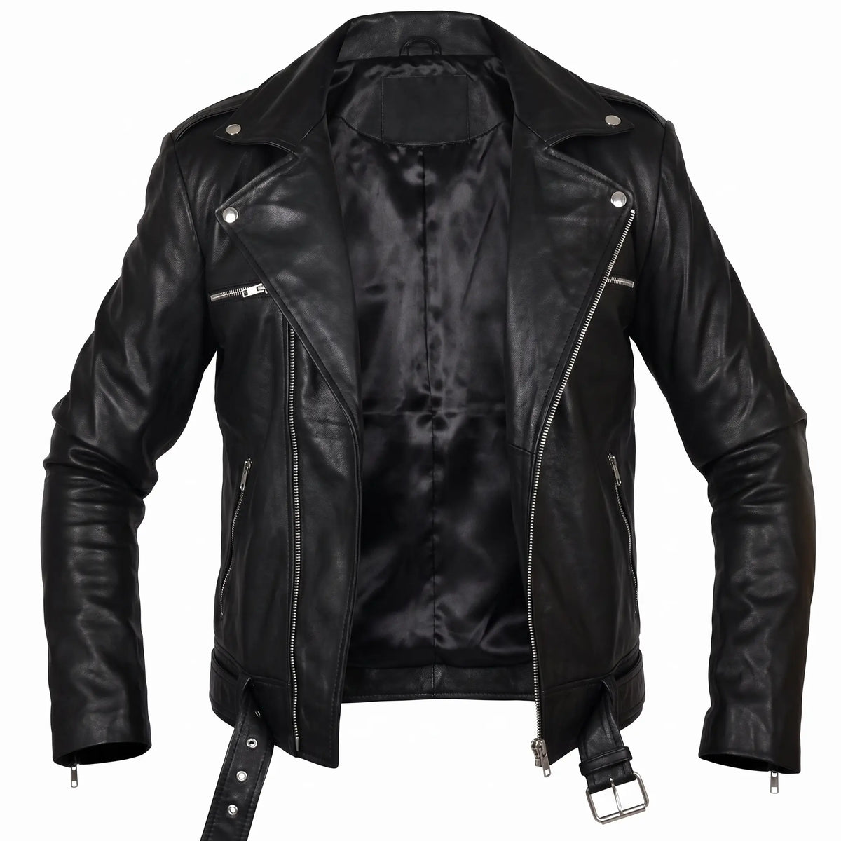 Motor Biker Genuine Leather Jacket