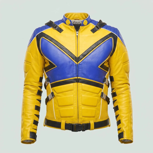 Custom Tailored Deadpool 3 Hugh Jackman Wolverine Genuine Sheepskin Jacket