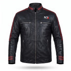 Custom Tailored Men’s Genuine Lambskin Leather Stylish Biker N7 Leather Jacket