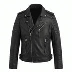 Men’s Black Leather Jacket – Motorcycle Jacket Men –Jacket Slim Fit Outwear