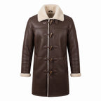 Custom Tailored B3 Men’s Genuine Distressed Sherpa Premium Leather Winter Coat