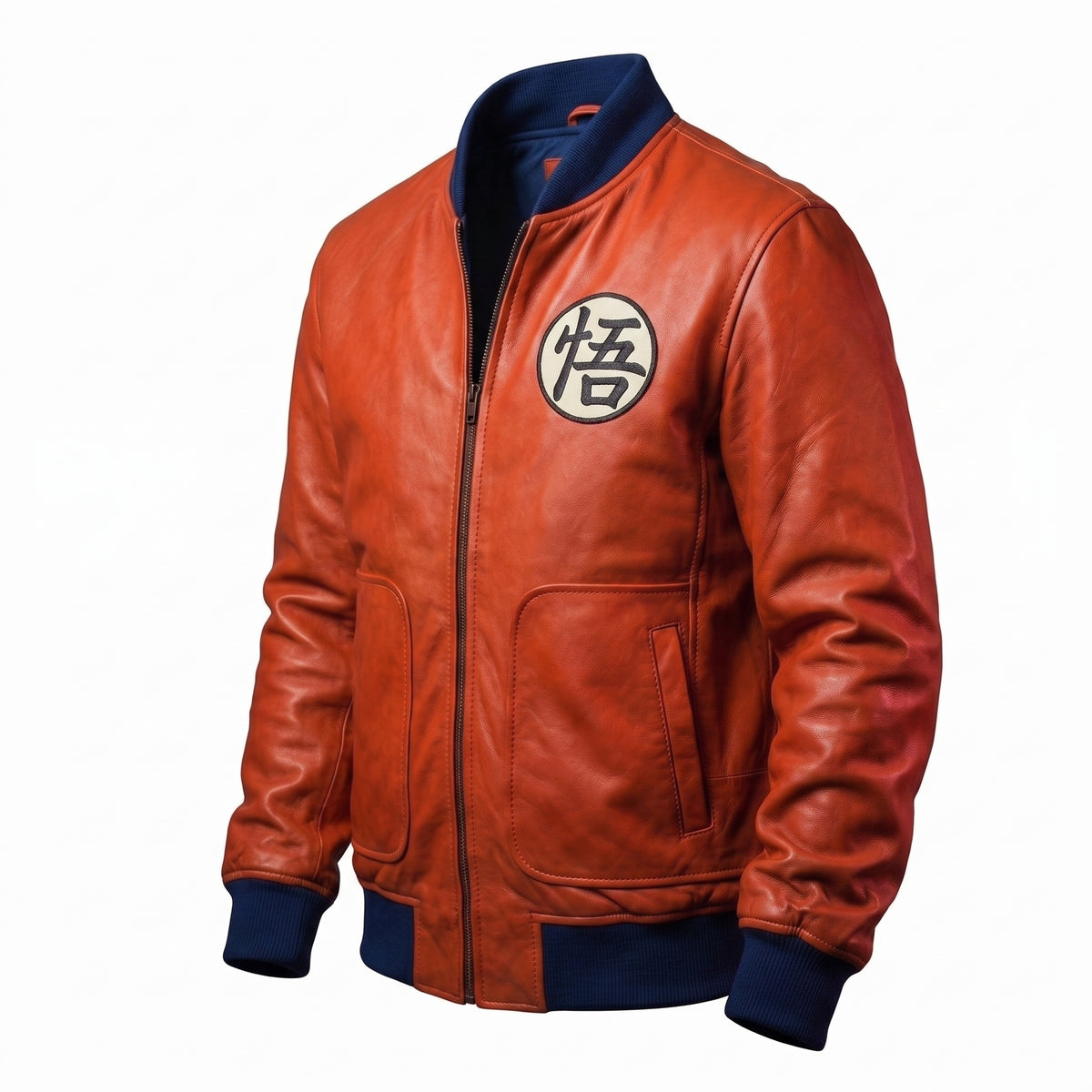Custom Tailored Men’s Dragon Ball Z Goku, Super Broly Styled Genuine Sheepskin Leather Jacket