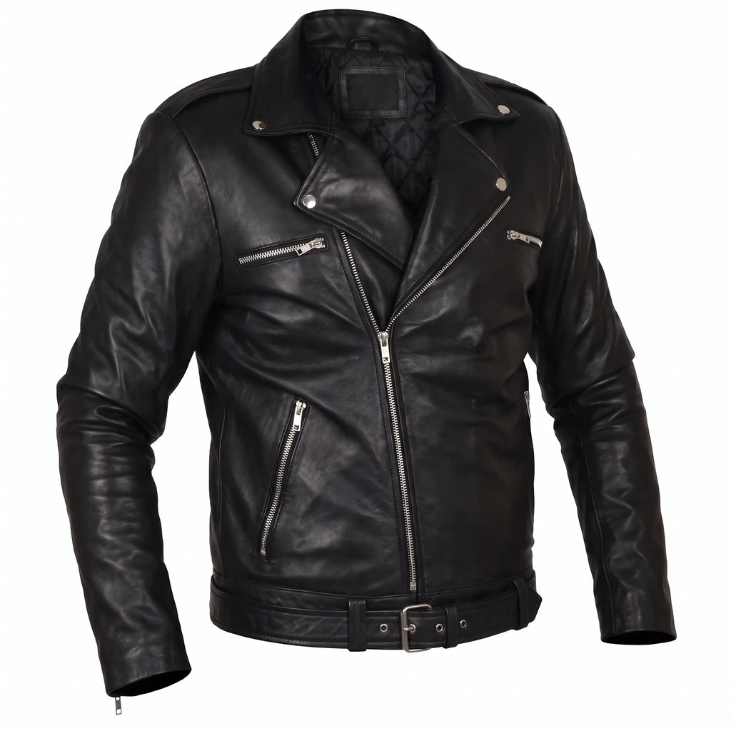 Motor Biker Genuine Leather Jacket