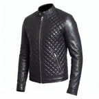 Custom Tailored Men’s Real Genuine Leather Biker Slim Fit Sleek Retro Jacket
