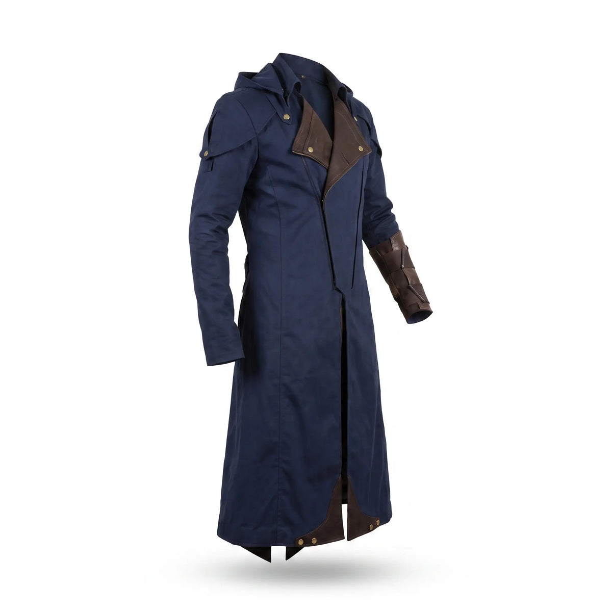 Custom Tailored Assassin’s Creed Unity Blue Denim Cloak coat