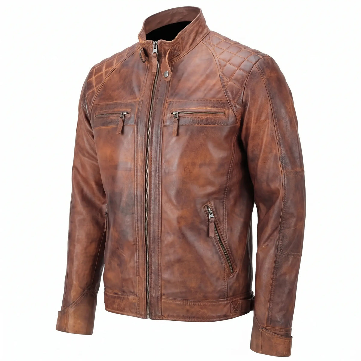 Cafe Racer Real Leather Jacket