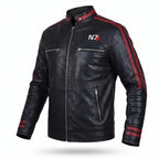 Custom Tailored Men’s Genuine Lambskin Leather Stylish Biker N7 Leather Jacket