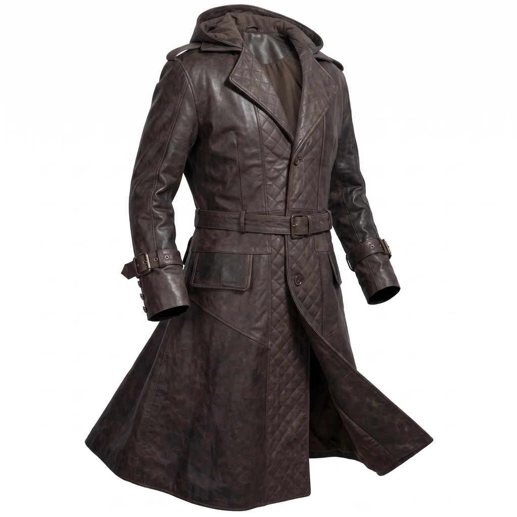 Custom Tailored Assassins Creed Syndicate Frye’s Trench Genuine Leather Coat