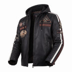 Custom Tailored Men Limited Edition Motor Bike Genuine Sheepskin Leather Jacket