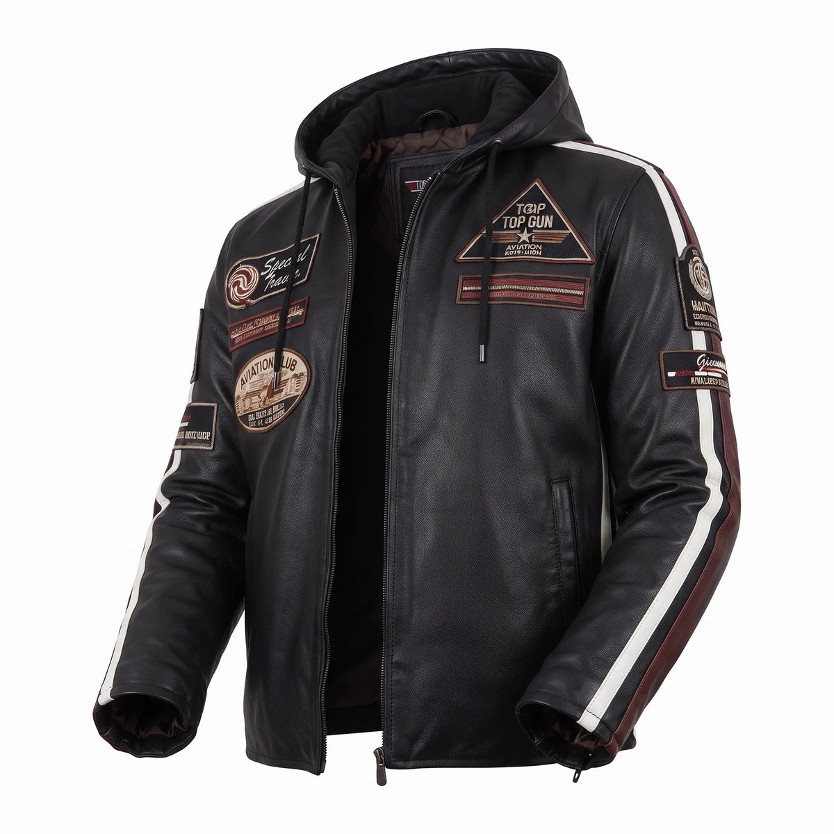 Custom Tailored Men Limited Edition Motor Bike Genuine Sheepskin Leather Jacket