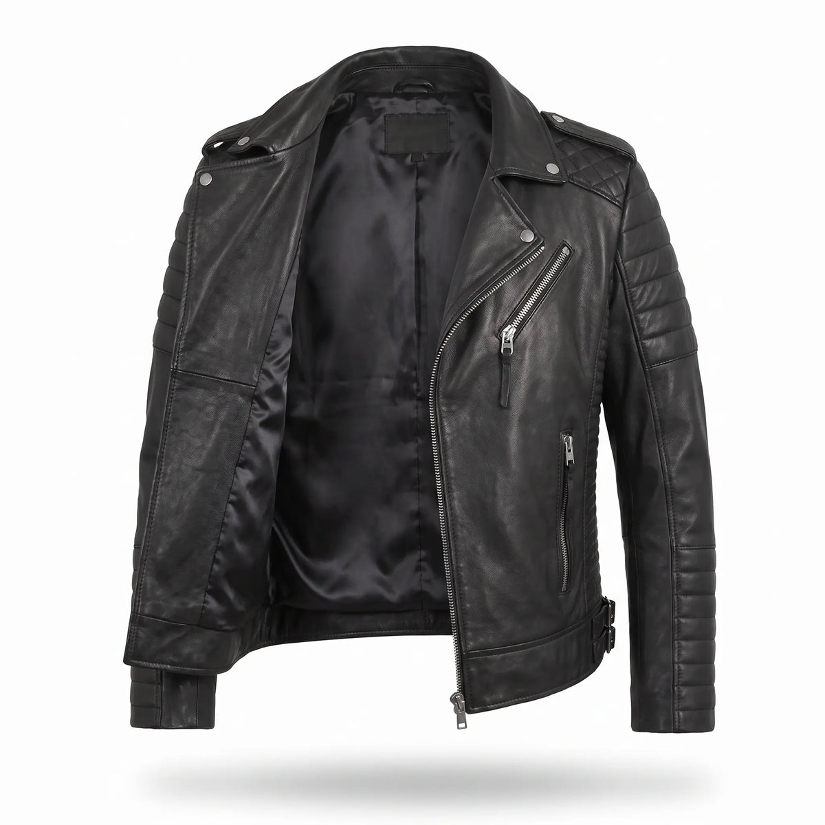 Men’s Black Leather Jacket – Motorcycle Jacket Men –Jacket Slim Fit Outwear