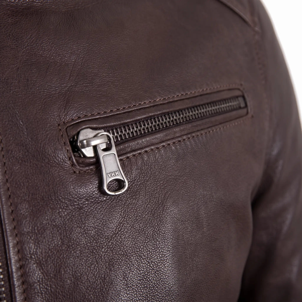 Four Pockets Sheepskin Leather Jacket