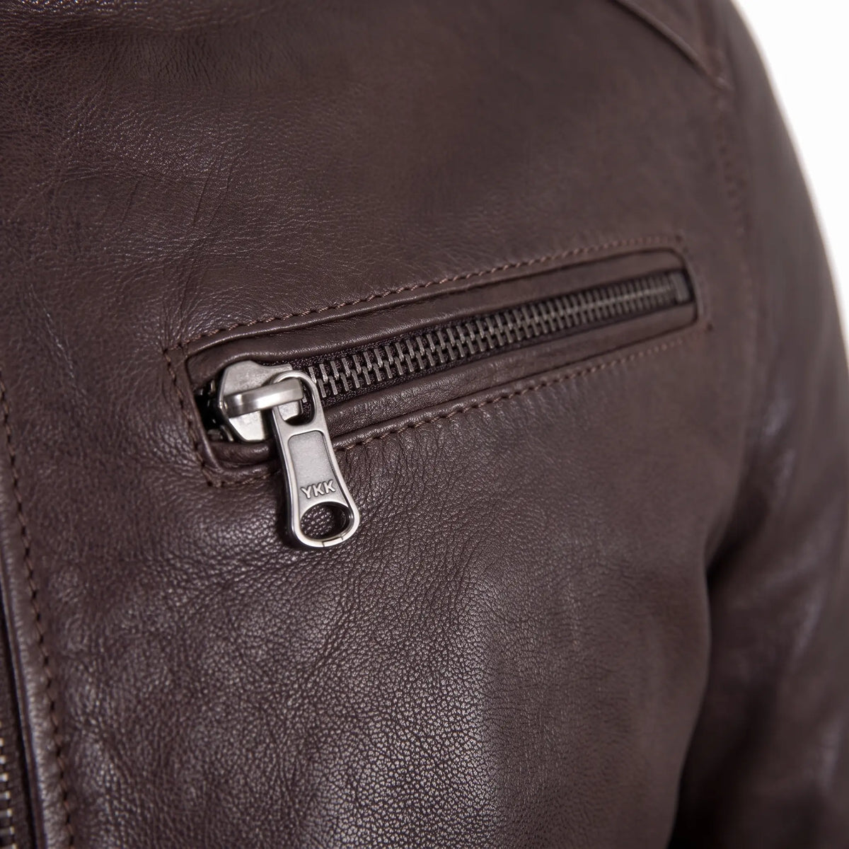 Four Pockets Sheepskin Leather Jacket