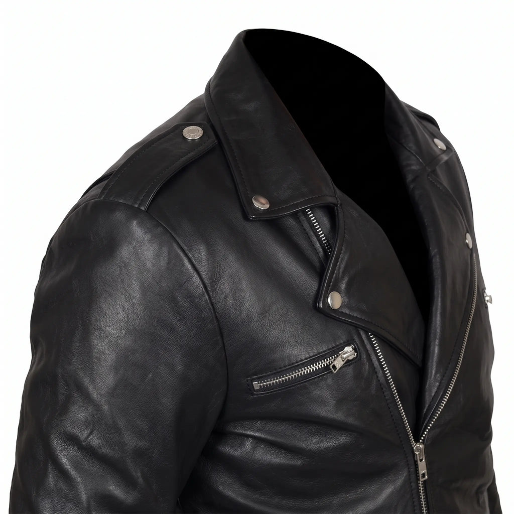 Motor Biker Genuine Leather Jacket