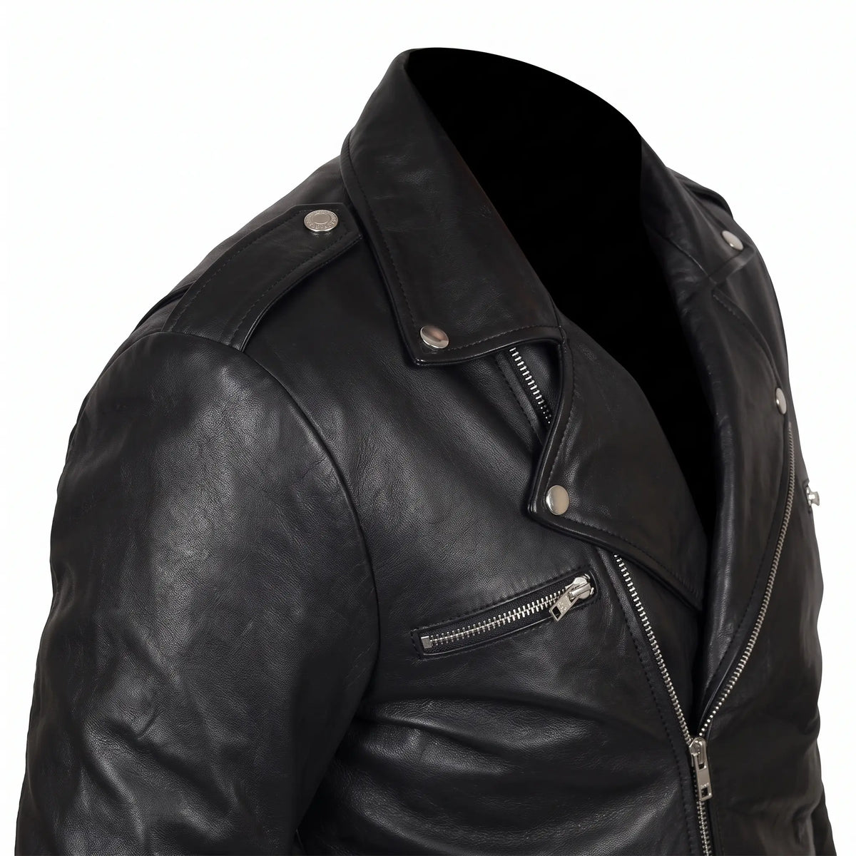 Motor Biker Genuine Leather Jacket