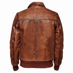 Custom Tailored Men’s Biker Genuine Vintage Distressed Bomber Leather Jacket