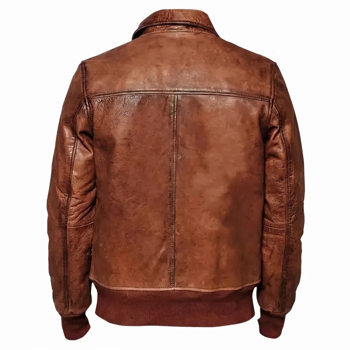 Custom Tailored Men’s Biker Genuine Vintage Distressed Bomber Leather Jacket