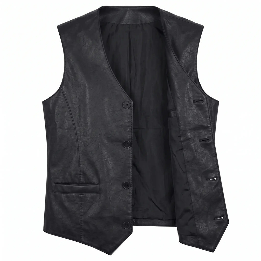 Genuine Sheepskin Leather Vest