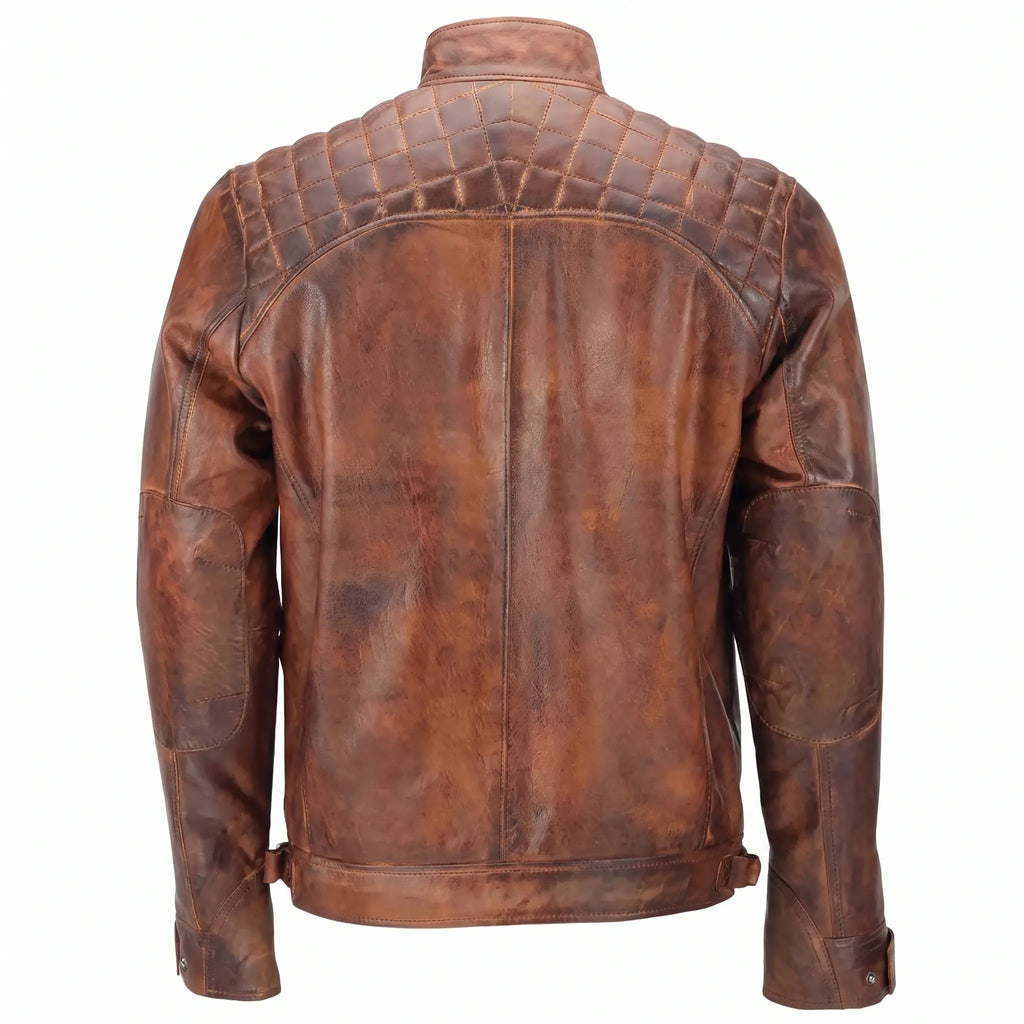 Cafe Racer Real Leather Jacket