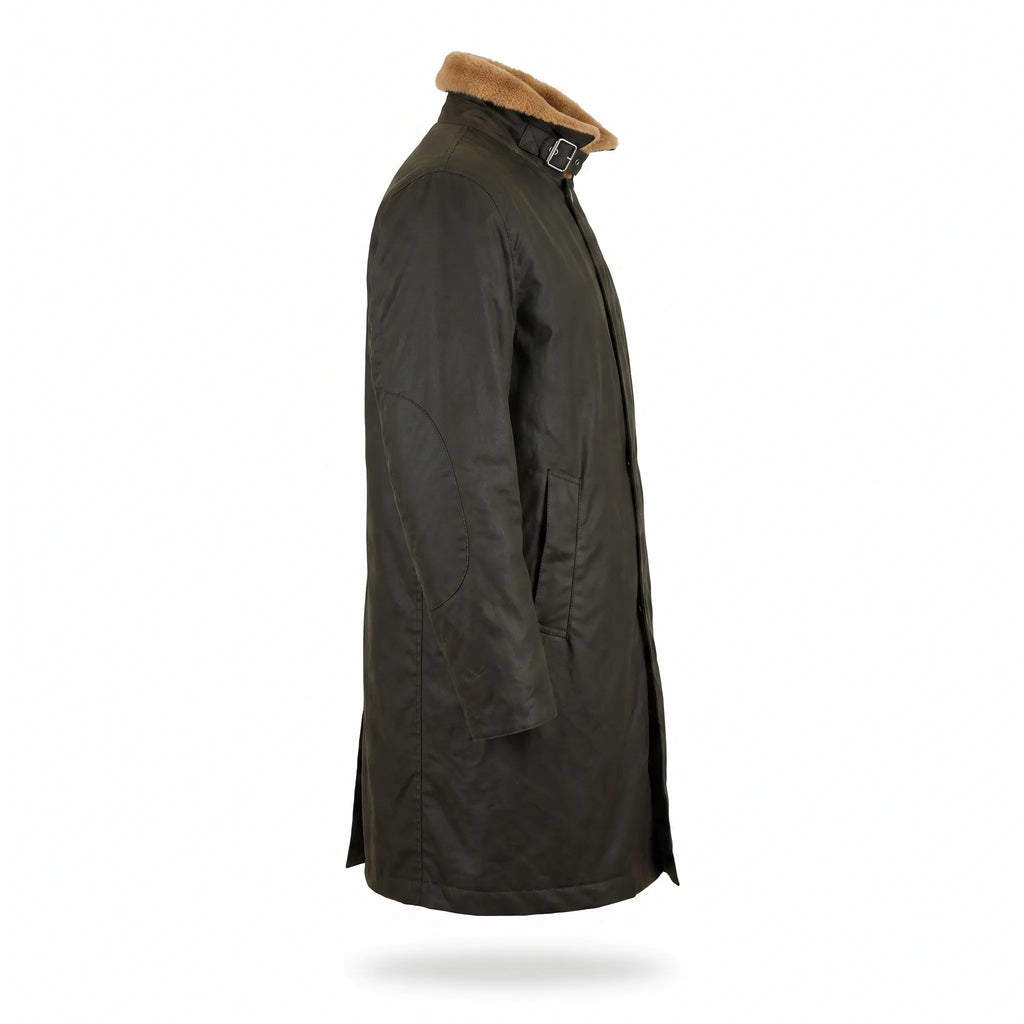 Custom Tailored Men’s Blade Runner 2049 Ryan Gosling Genuine Fur Trench Coat