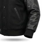 Custom Tailored Men’s Varsity Bomber Baseball Letterman Genuine Leather jacket